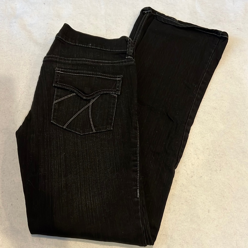 NY&Co black washed denim jeans size 2
